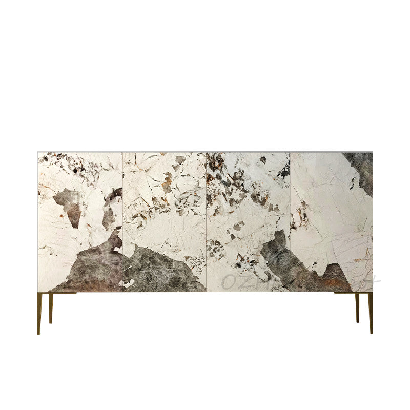 DAHLIA Pandora Multi-color Sintered Stone Console Table | Buffet Table | Shoe Cabinet | Scratch-resistant Surface