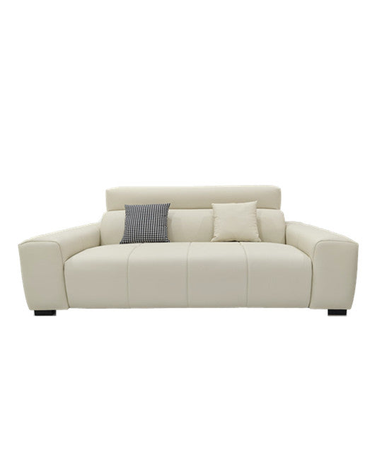 【pre-order】MIKI Milk White Cat Paw Leatherette Two-Seater Sofa | 217cm | 1027-217