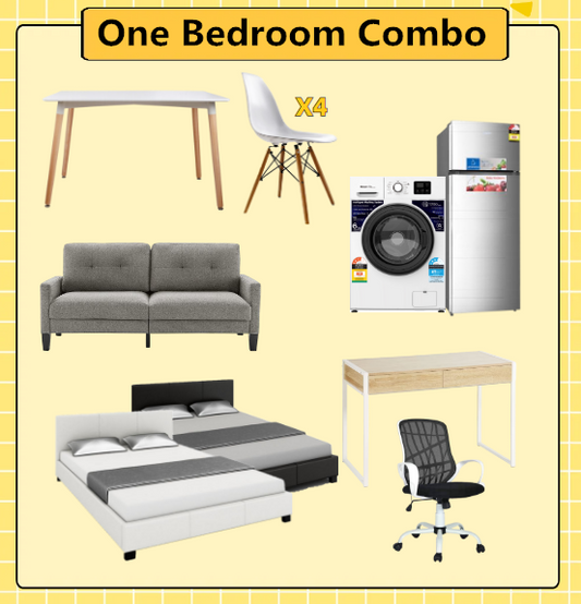 One Bedroom Apartment Furniture & Appliance Combo