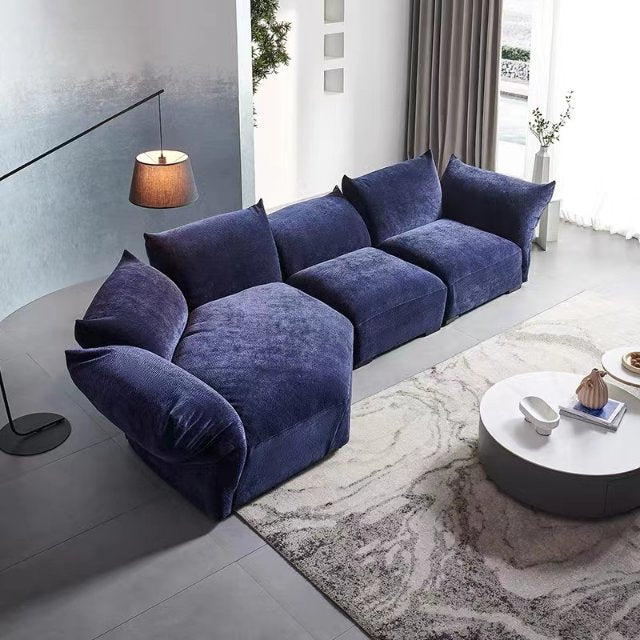 EDRA Replica Designer Style Adjustable Chenille Velvet Large Sofa | Lounge 1083 Sofa | Cloud |