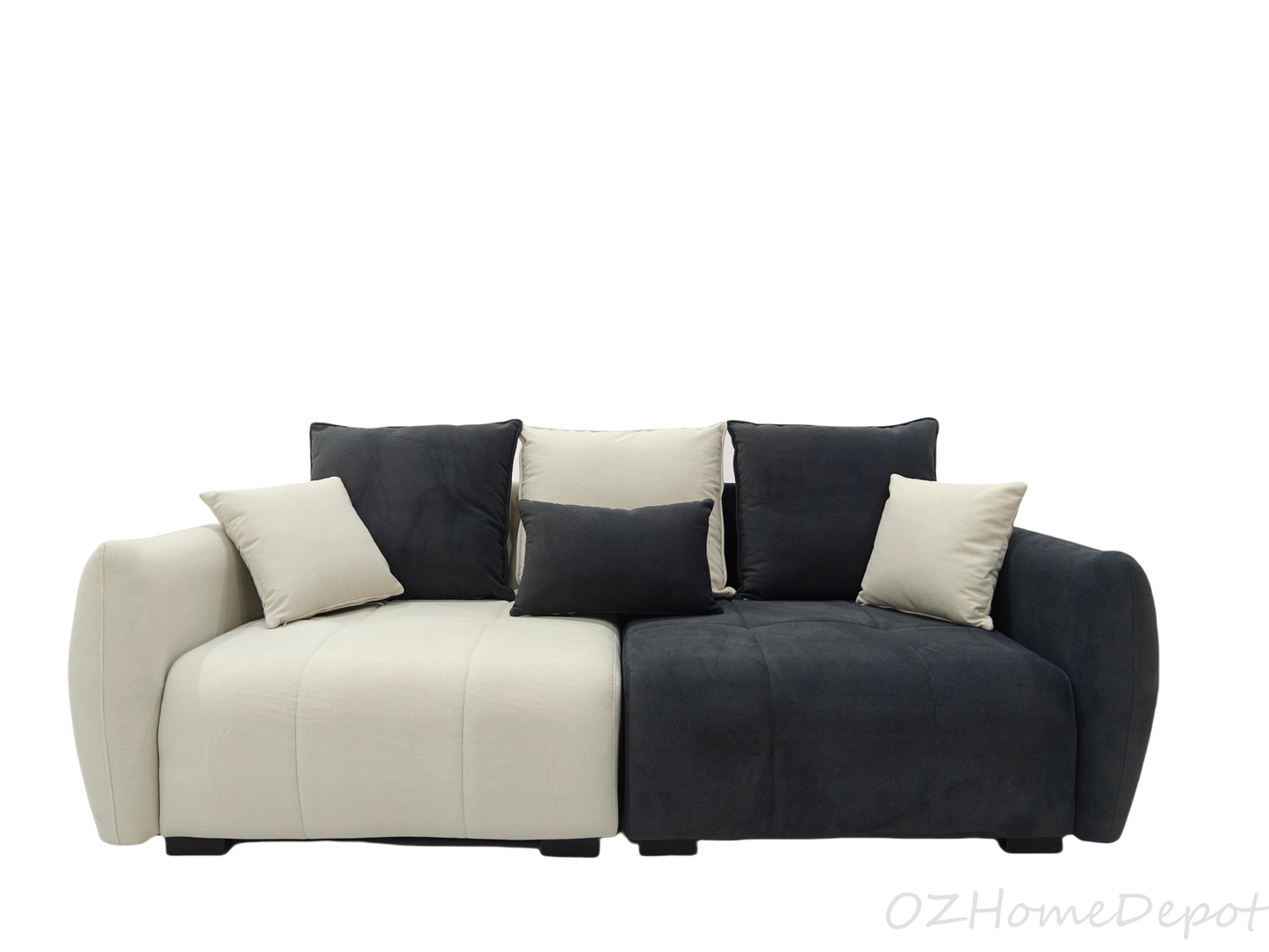 OREO Two-Tone Velvet Comfort Two-Seater Sofa 200cm | 1031-200