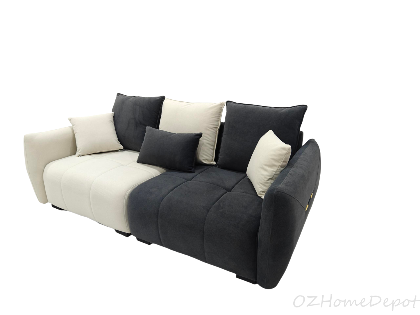 OREO Two-Tone Velvet Comfort Two-Seater Sofa 200cm | 1031-200