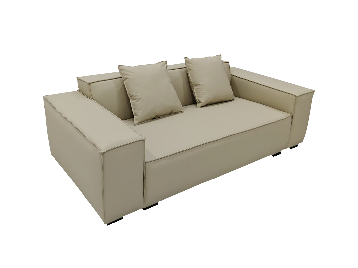 TOFU Beige Tech Fabric Two-Seater Sofa 210cm | 1028-210