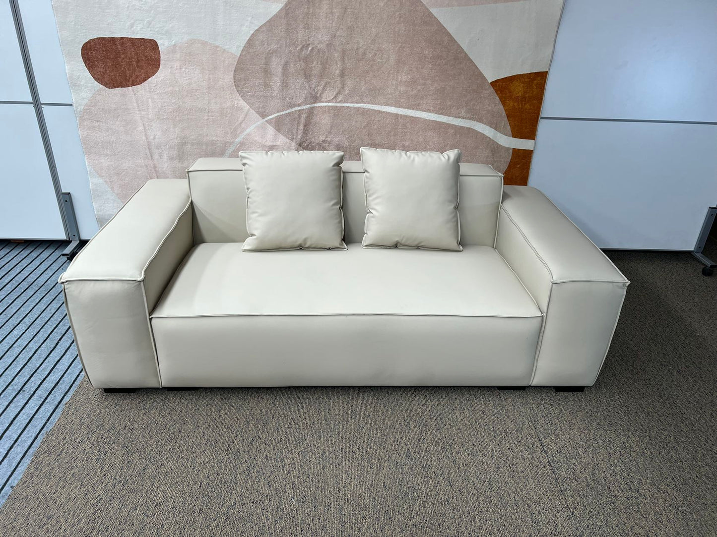 TOFU Beige Tech Fabric Two-Seater Sofa 210cm | 1028-210