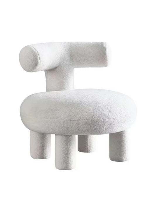 Antler White Berber Fleece Single Sofa/Children Sofa/Designer/contemporary/ Modern