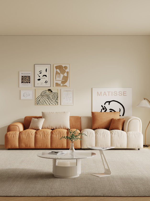 【PRE-ORDER】PUMPKING Nordic Plush Buttercream Style Healing Sofa | 1068