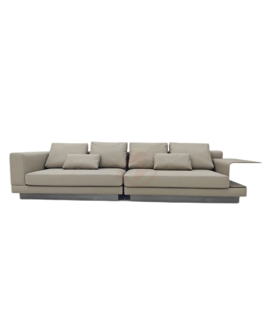 CONNOLLY Luxury Edition Large Sofa with Leather Trim and Armrest, 340cm | 1035-340