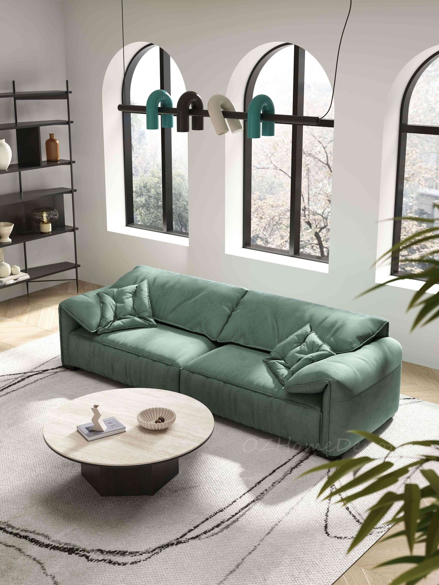 【Pre-sale】Trendy Design Martha Matte Fabric, Multiple Colors Available, Elephant Ear Sofa | 1047