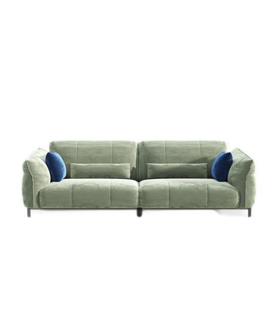 DAFFODIL Nordic Design Velvet Upholstered Three-Seater Sofa 1086