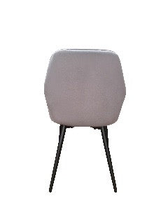 French Style Grey Velvet Thickened Seat Cushion Armchair | 9085