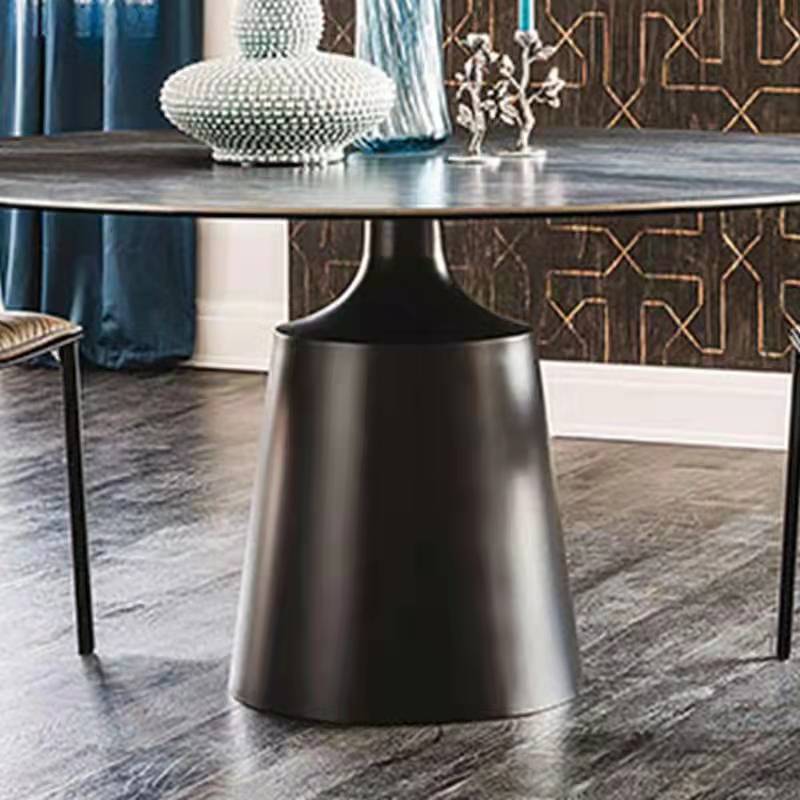 Vinasse Black Sintered Stone Round 135cm Dining Table/ Sintered Stone top/Modern/comtemporary