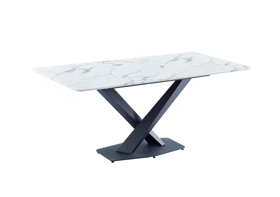 Katherine Italian Grey Round Corner Marble Dining Table 1.5M & 1.8M ...