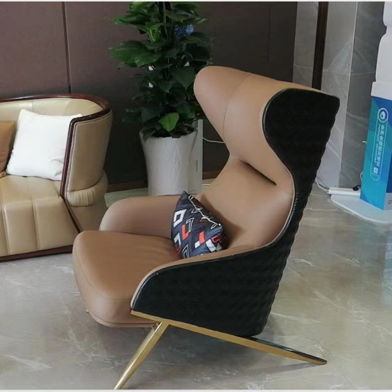 Alessandro Luxury Faux Leather Armchair/Lounge Chair/Single Sofa