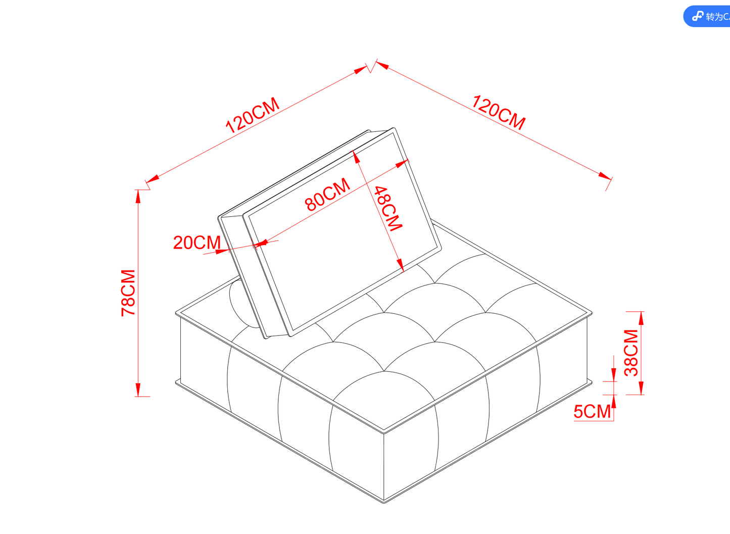 Fluffy TOFU Block minimalist Design Fabric Sofa | Designer Sofa | Module Sofa | Single Sofa