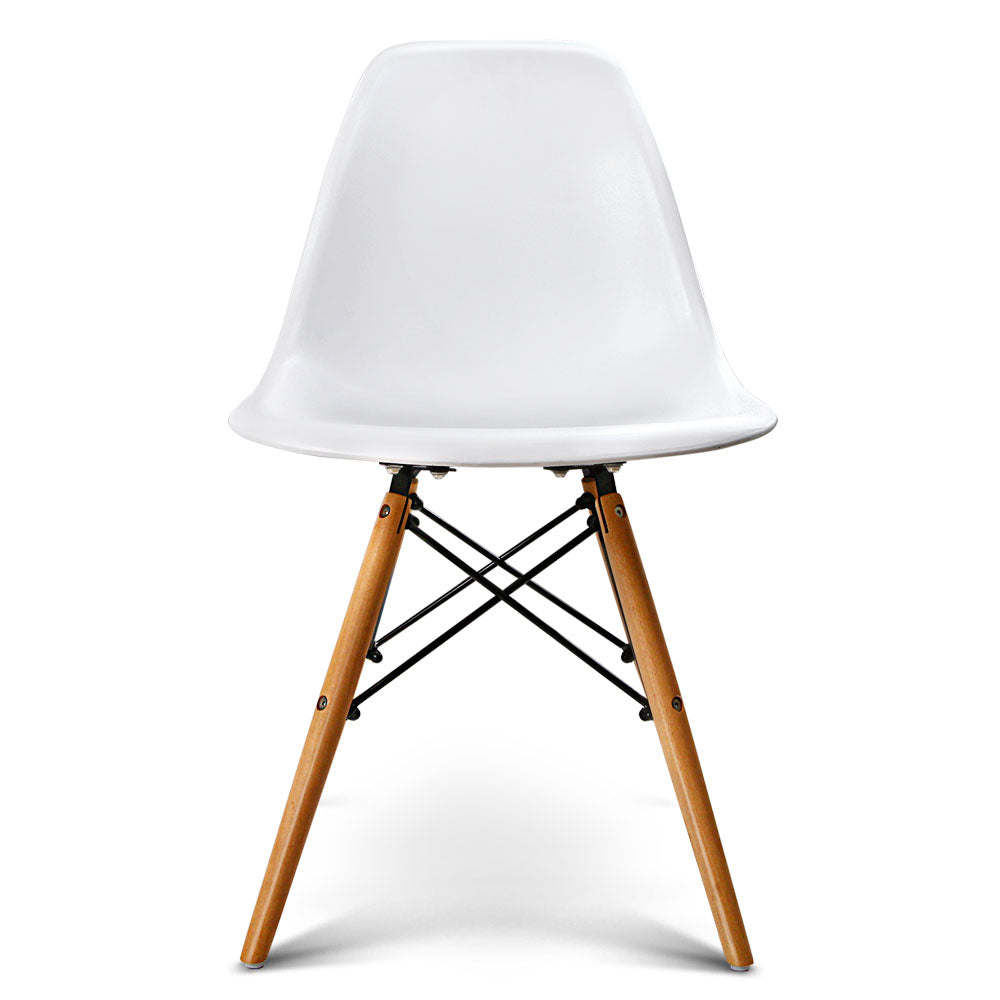 Replica Eames Eiffel Dining Chairs-White 4 Pack PP Chair | white Chair